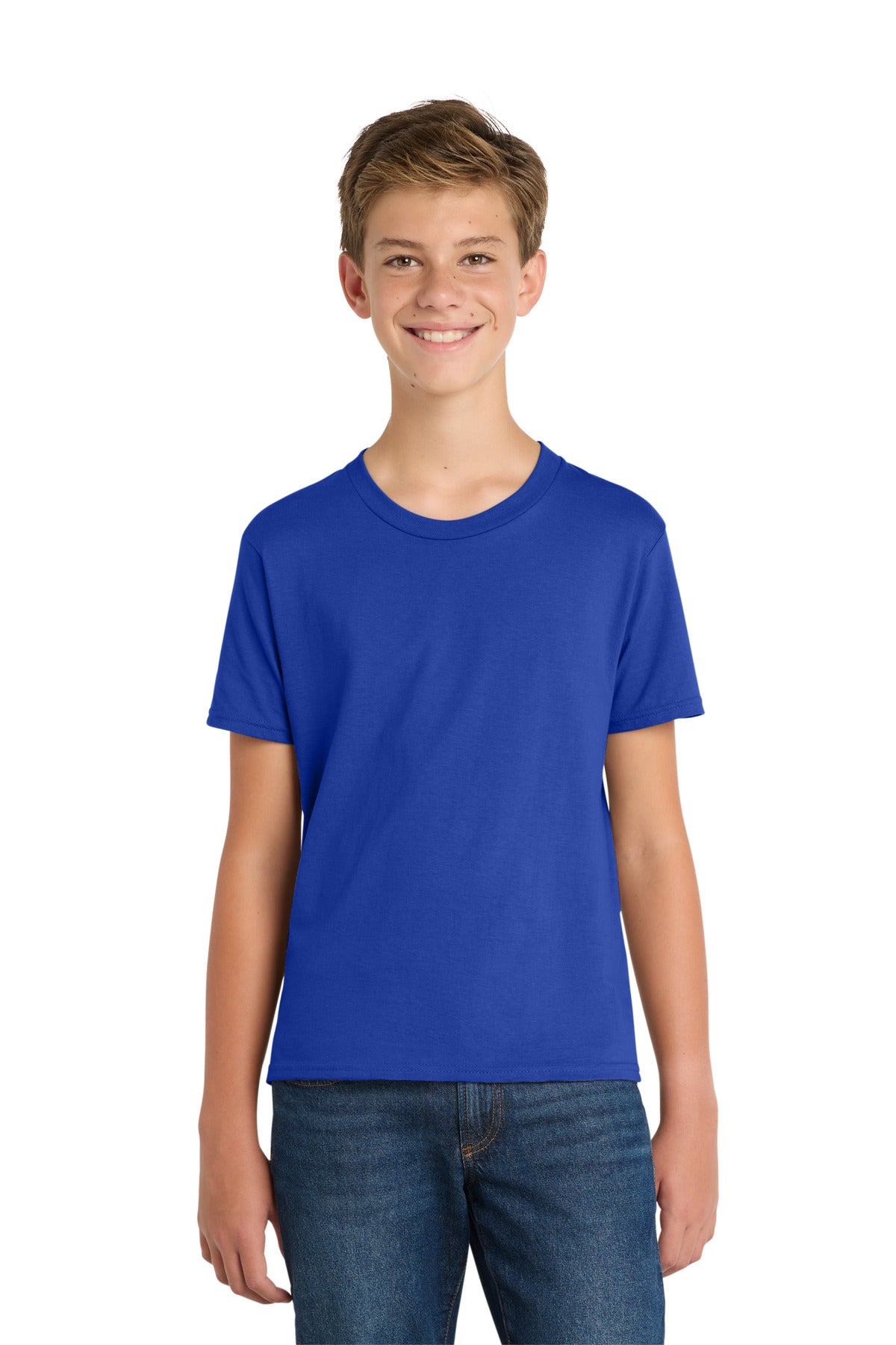 Custom Embroidery or DTF Print - Port & Co ® Youth Fan Favorite Tee. PC450Y