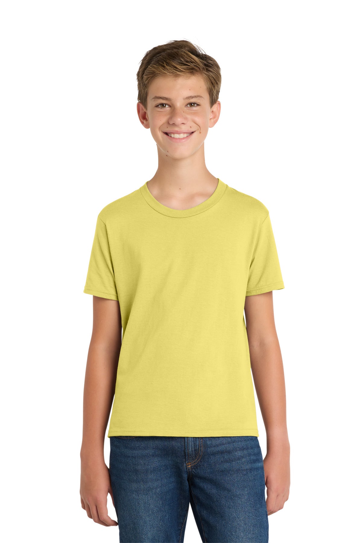 Custom Embroidery or DTF Print - Port & Co ® Youth Fan Favorite Tee. PC450Y