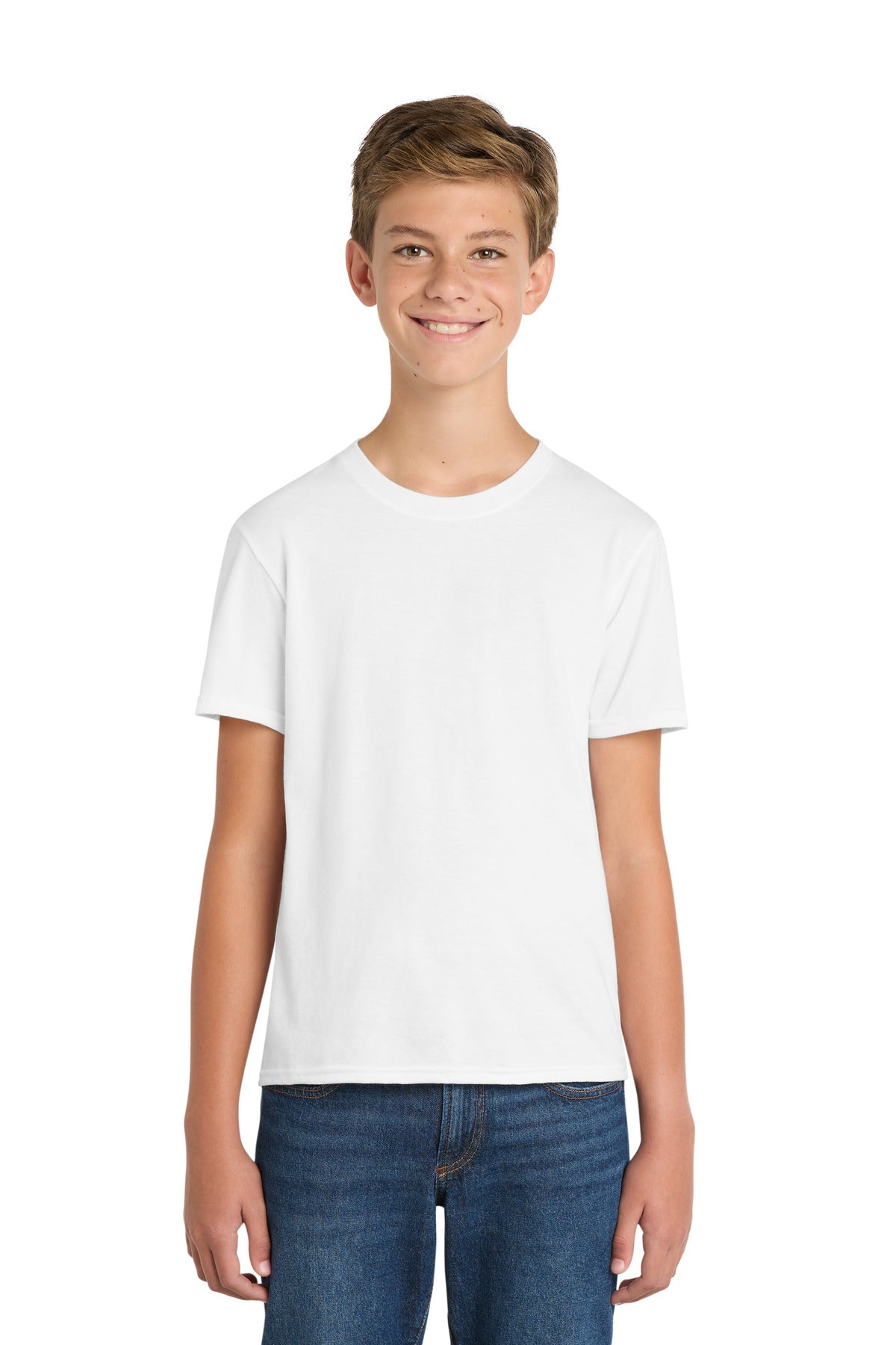 Custom Embroidery or DTF Print - Port & Co ® Youth Fan Favorite ™ Blend Tee. PC455Y