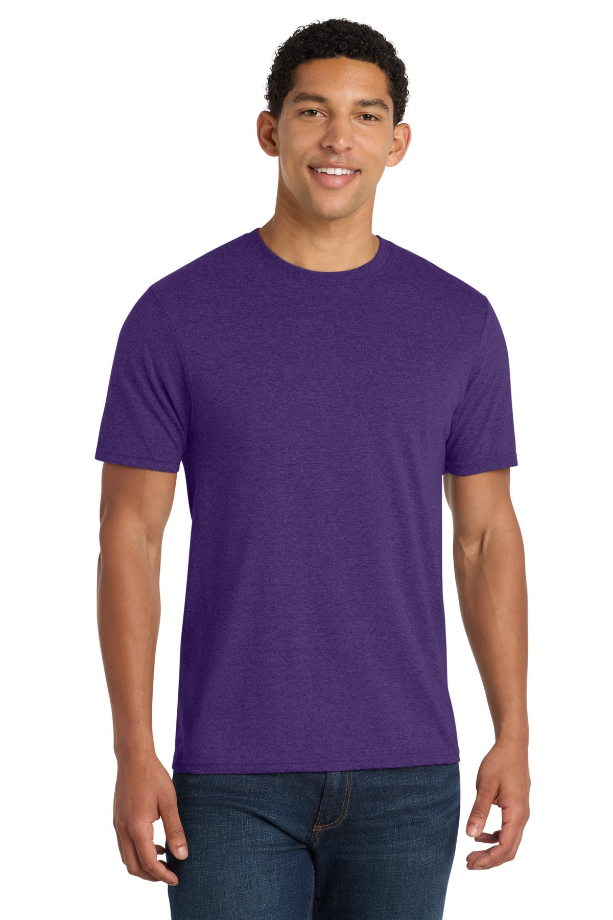 Custom Embroidery or DTF Print - Port & Co ® Fan Favorite ™ Blend Tee. PC455