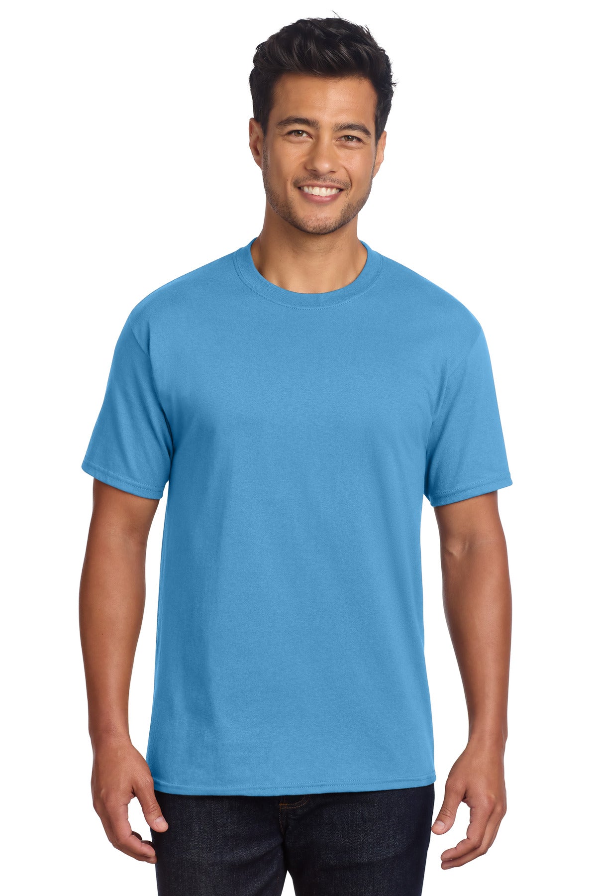 Custom Embroidery or DTF Print - Port & Co ® Core Cotton DTG Tee PC54DTG