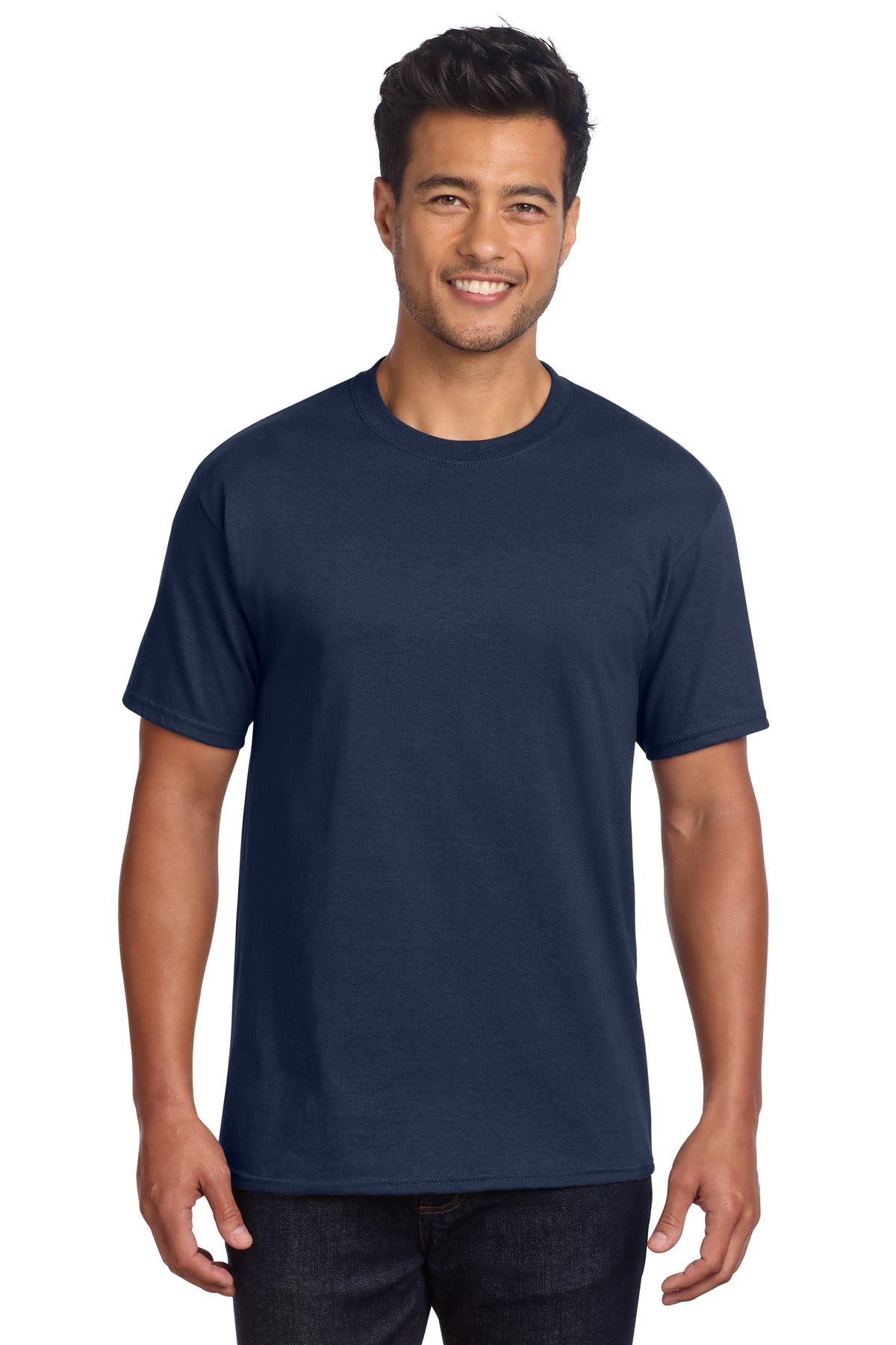 Custom Embroidery or DTF Print - Port & Co ® Core Cotton DTG Tee PC54DTG