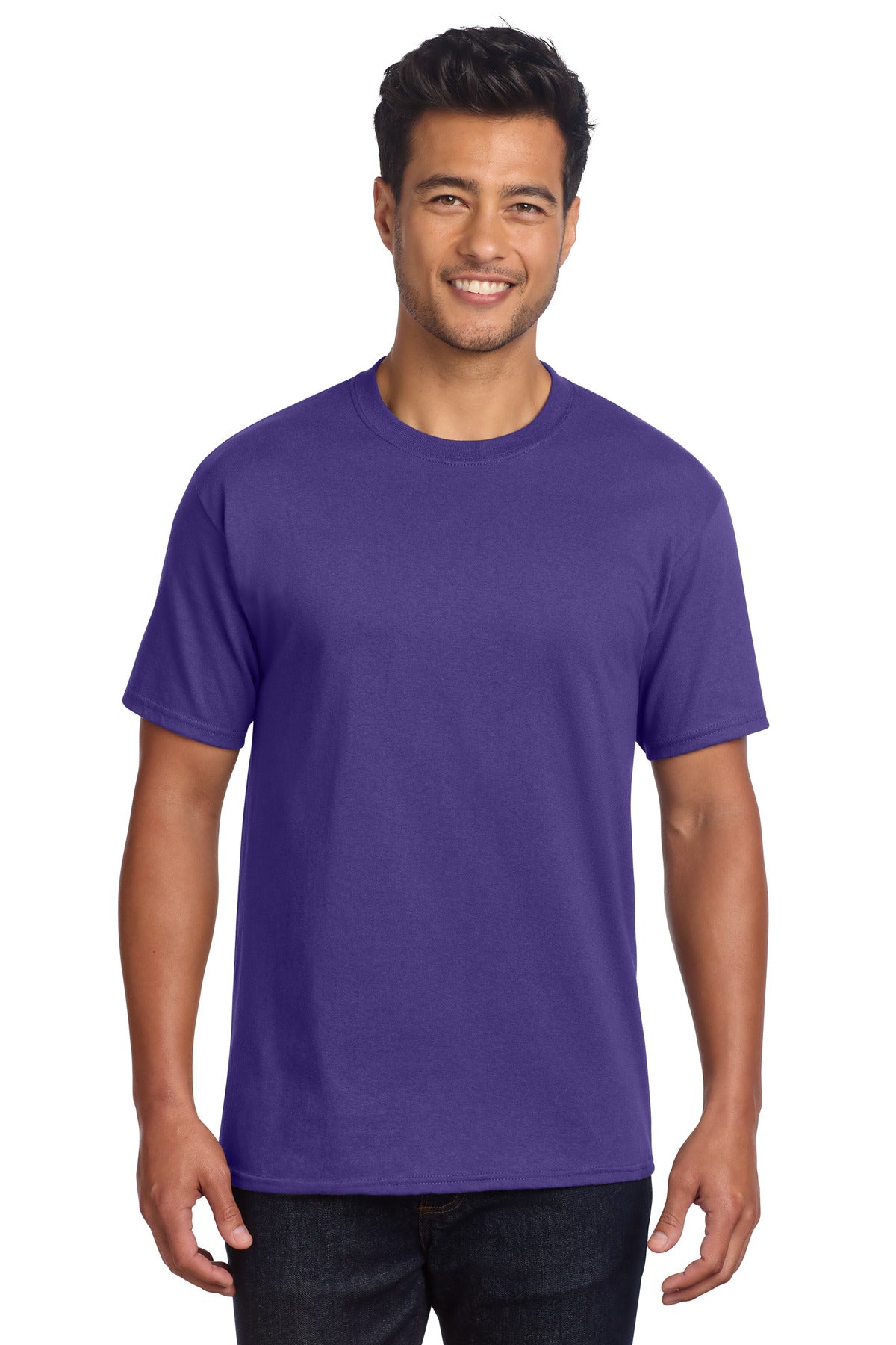 Custom Embroidery or DTF Print - Port & Co ® Core Cotton DTG Tee PC54DTG