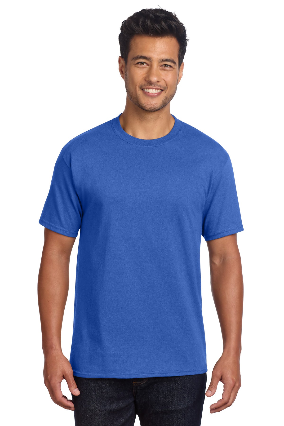 Custom Embroidery or DTF Print - Port & Co ® Core Cotton DTG Tee PC54DTG
