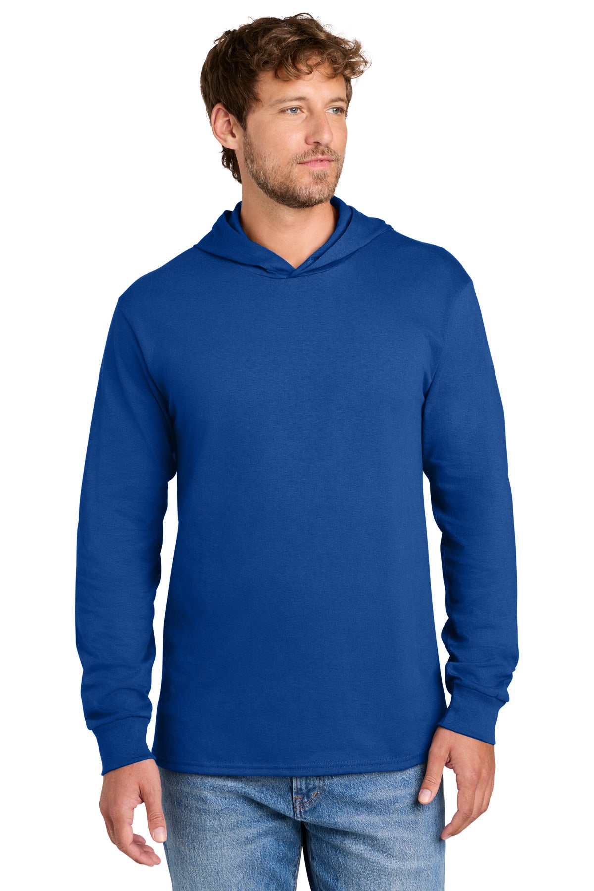 Custom Embroidery or DTF Print - Port & Co ™ Core Cotton Pullover Hooded Tee PC54H