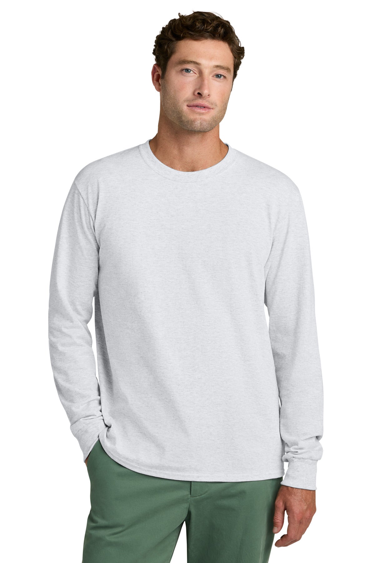 Custom Embroidery or DTF Print - Port & Co ® Long Sleeve Core Cotton Tee. PC54LS
