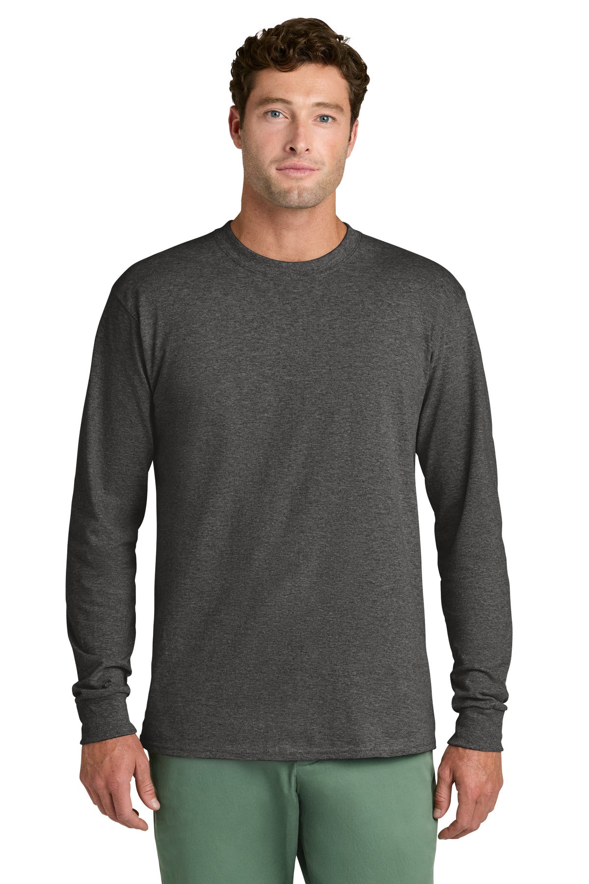 Custom Embroidery or DTF Print - Port & Co ™ Long Sleeve Core Cotton Tee. PC54LS