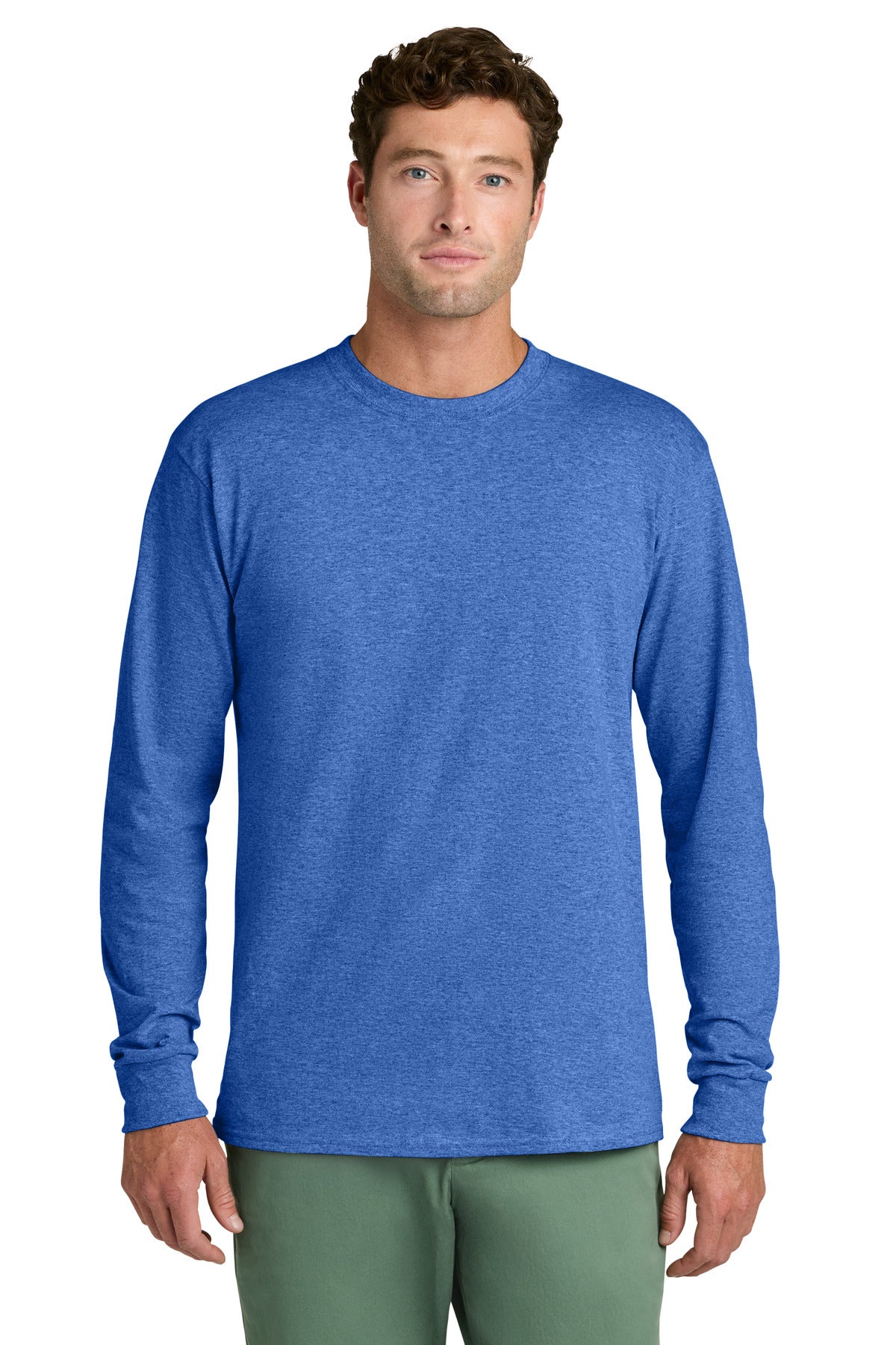 Custom Embroidery or DTF Print - Port & Co ® Long Sleeve Core Cotton Tee. PC54LS