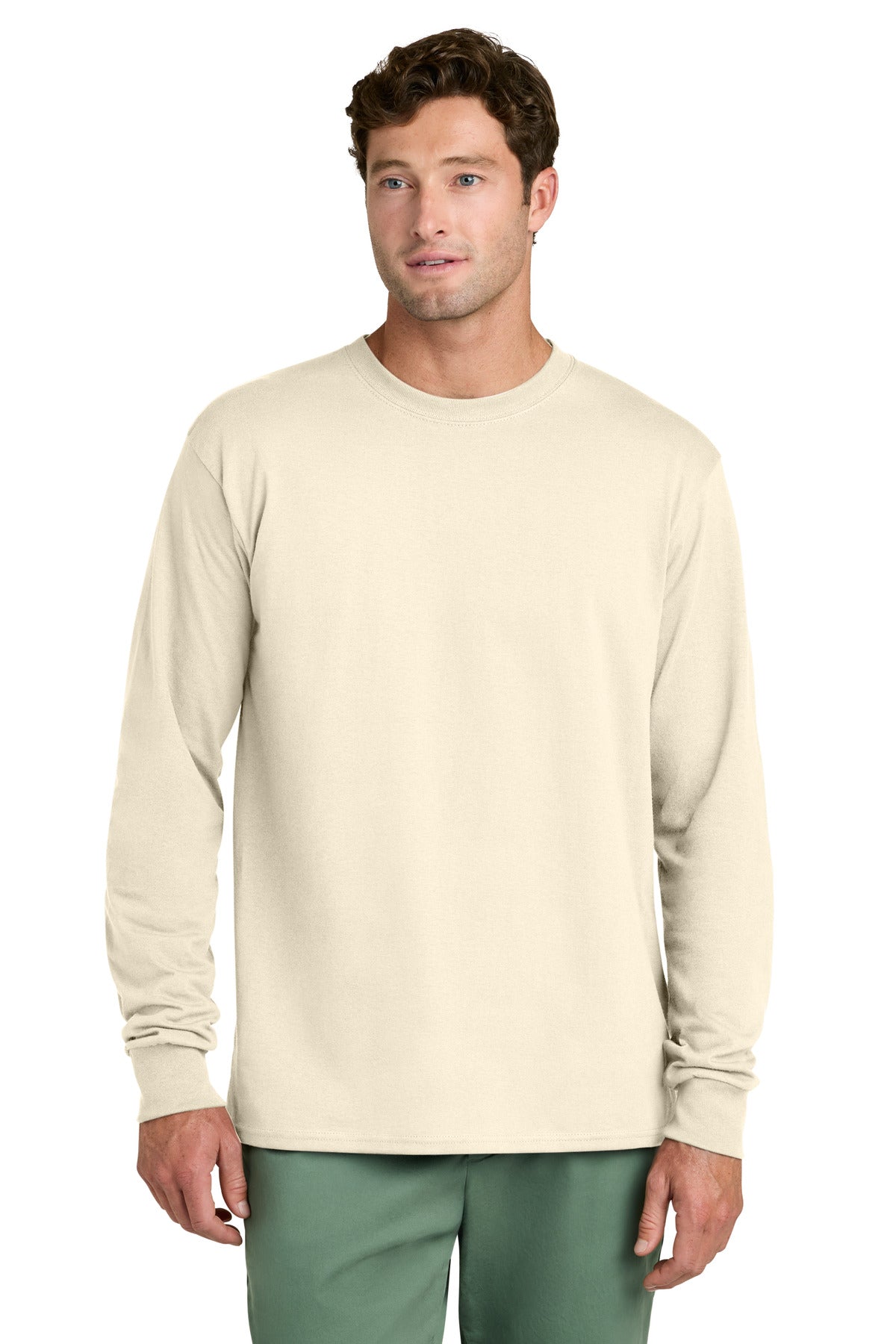 Custom Embroidery or DTF Print - Port & Co ® Long Sleeve Core Cotton Tee. PC54LS