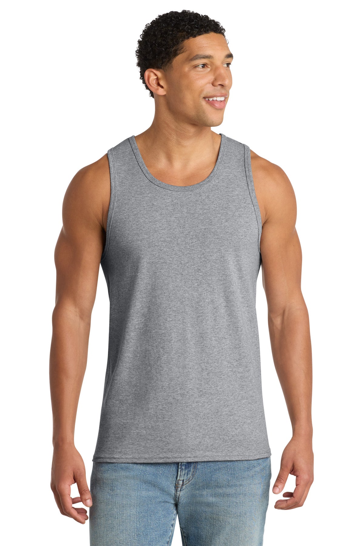 Custom Embroidery or DTF Print - Port & Co ® Core Cotton Tank Top. PC54TT