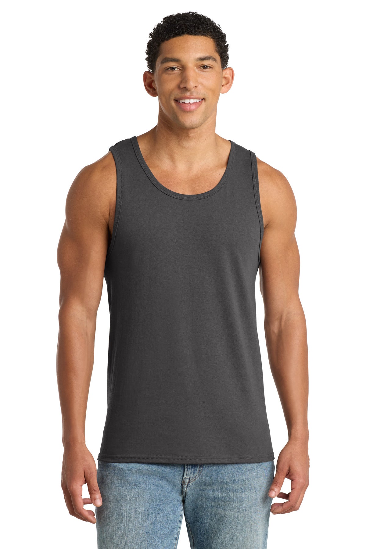 Custom Embroidery or DTF Print - Port & Co ® Core Cotton Tank Top. PC54TT