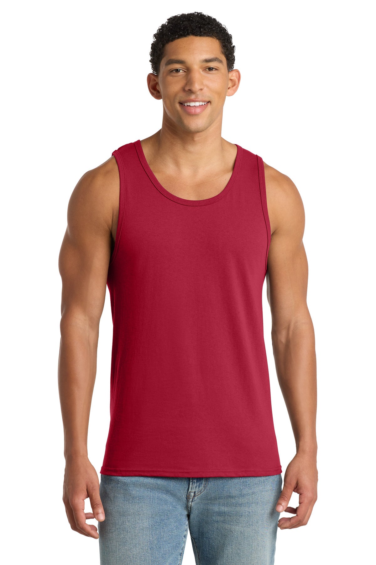 Custom Embroidery or DTF Print - Port & Co ® Core Cotton Tank Top. PC54TT