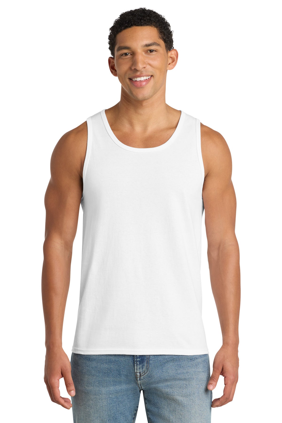 Custom Embroidery or DTF Print - Port & Co ® Core Cotton Tank Top. PC54TT