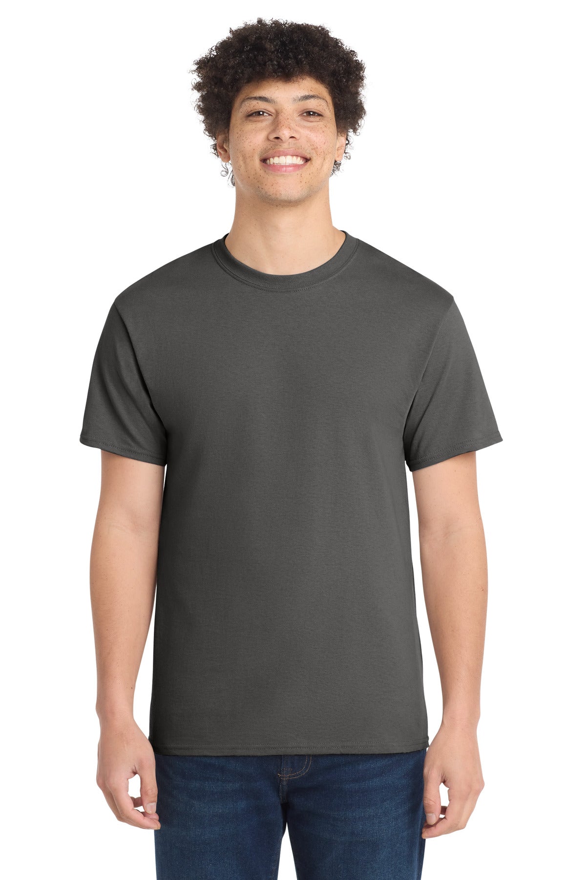 Custom Embroidery or DTF Print - Port & Co ® Tall Core Cotton Tee PC54T