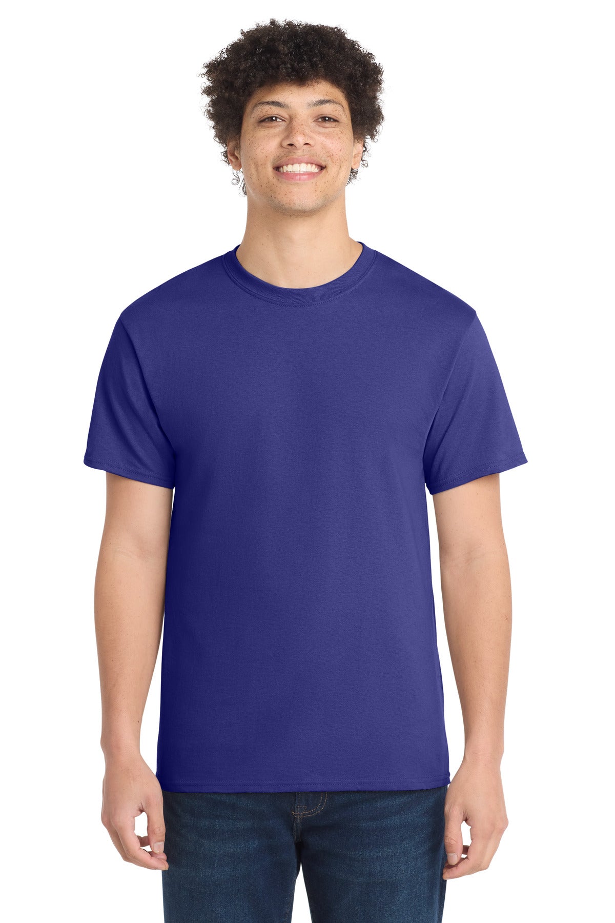 Custom Embroidery or DTF Print - Port & Co ® Tall Core Cotton Tee PC54T