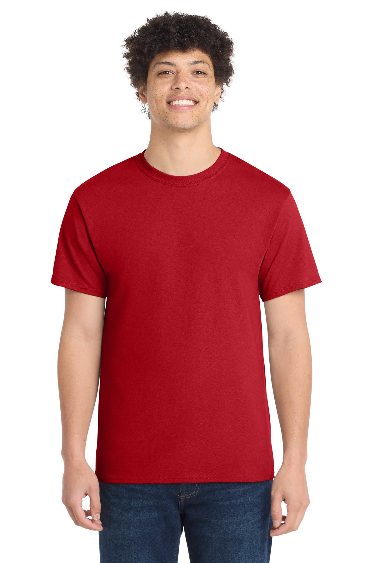 Custom Embroidery or DTF Print - Port & Co ® Tall Core Cotton Tee PC54T