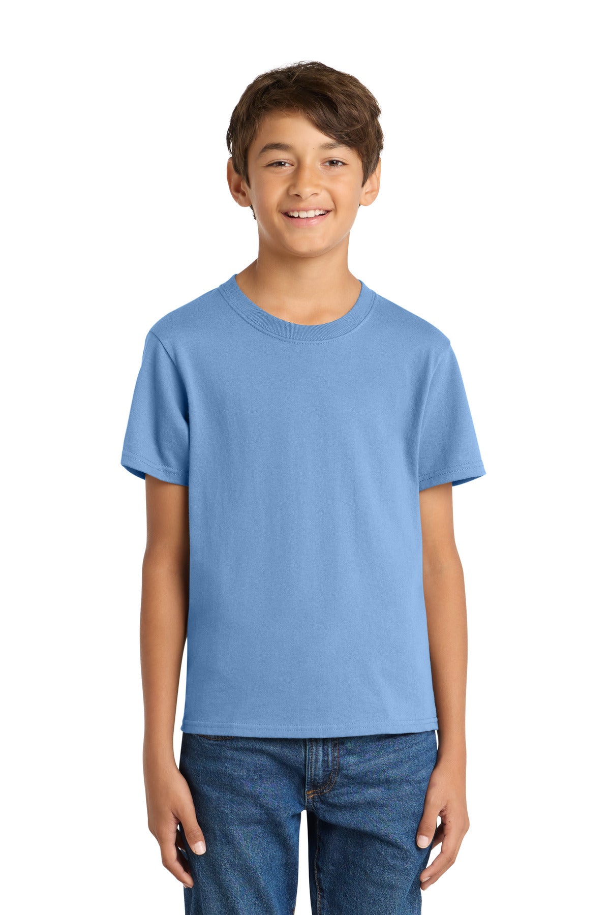 Custom Embroidery or DTF Print - Port & Co ® Youth Core Cotton Tee. PC54Y