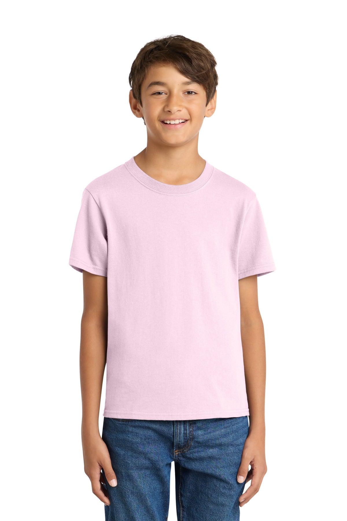 Custom Embroidery or DTF Print - Port & Co ® Youth Core Cotton Tee. PC54Y