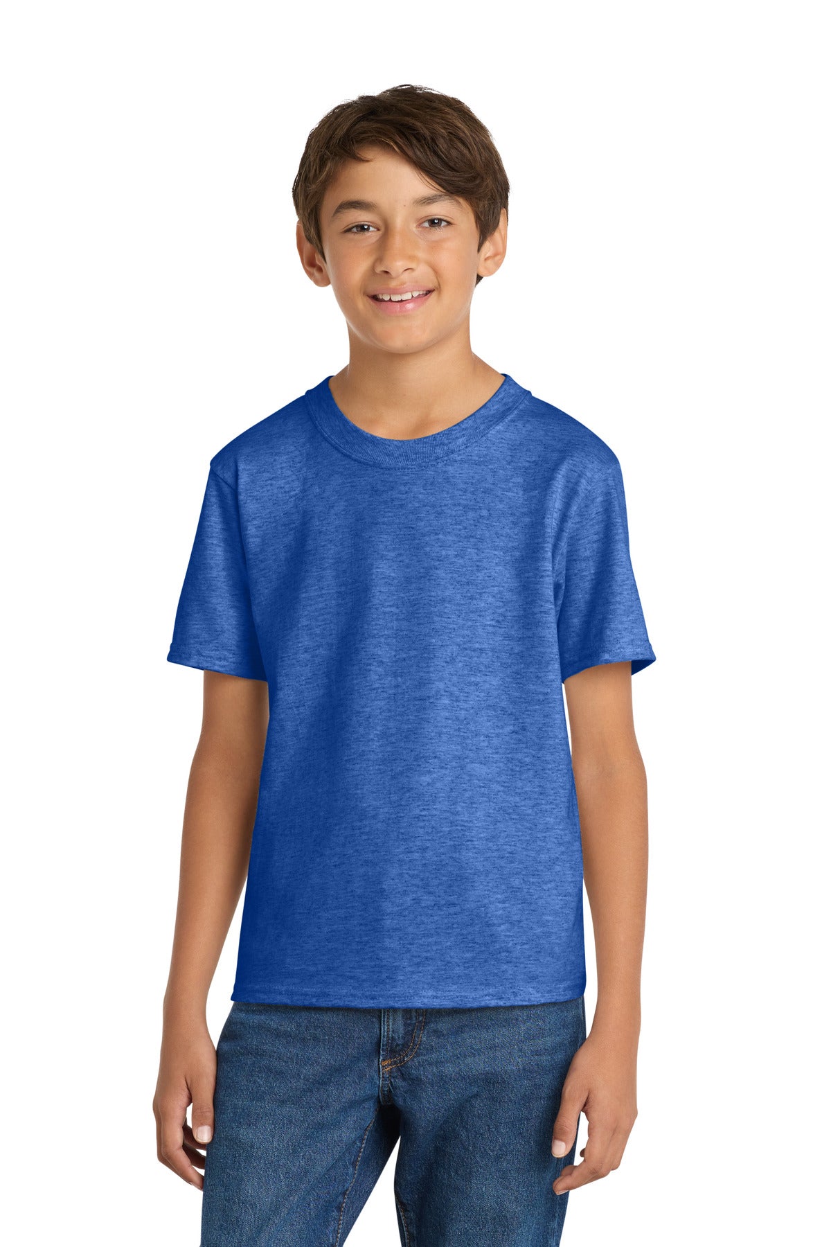 Custom Embroidery or DTF Print - Port & Co ® Youth Core Cotton Tee. PC54Y