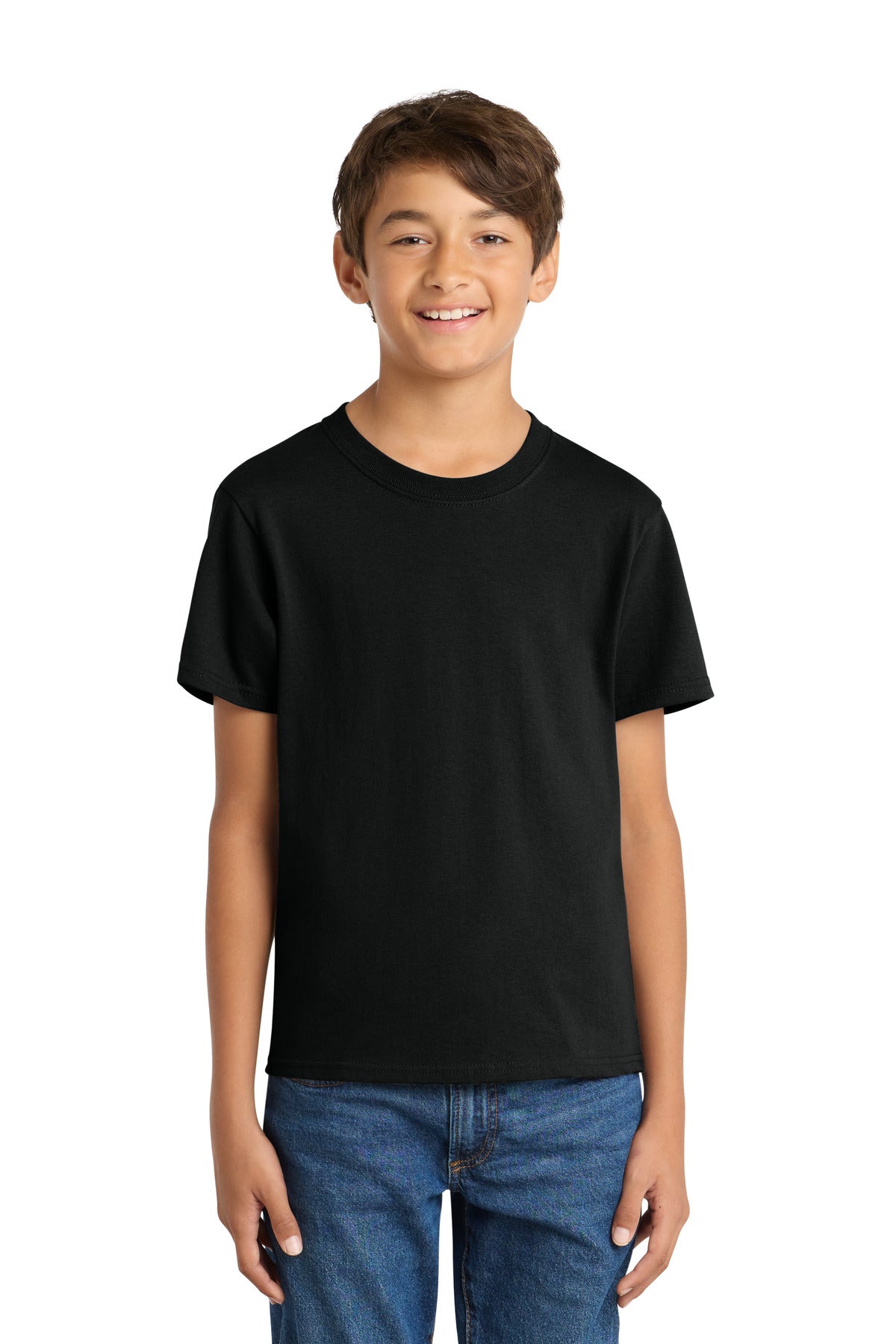 Custom Embroidery or DTF Print - Port & Co ® Youth Core Cotton Tee. PC54Y
