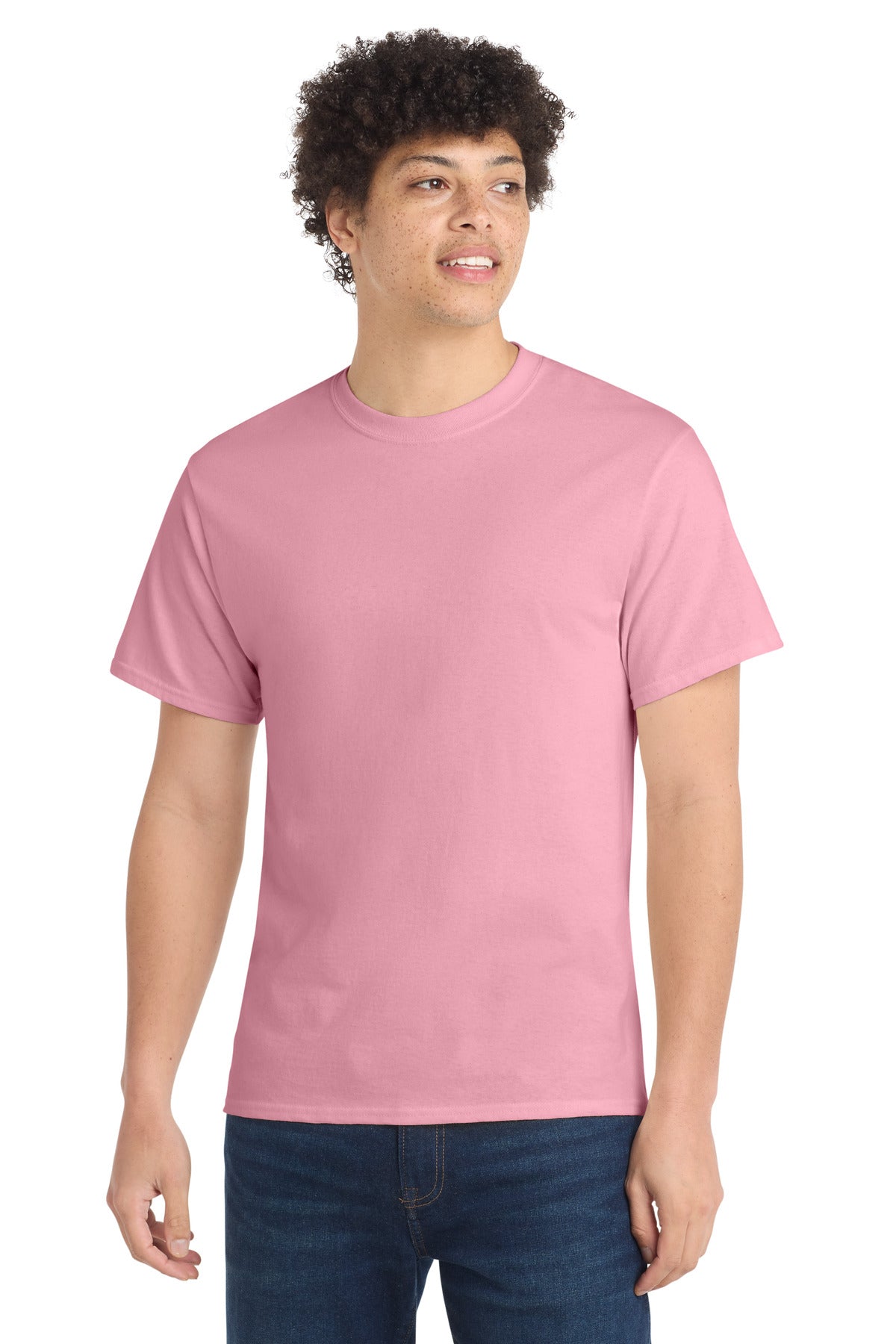 Custom Embroidery or DTF Print - Port & Co ® Core Cotton Tee. PC54