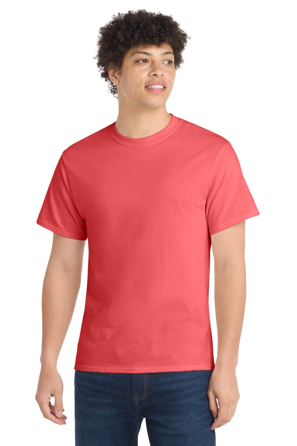 Custom Embroidery or DTF Print - Port & Co ® Core Cotton Tee. PC54
