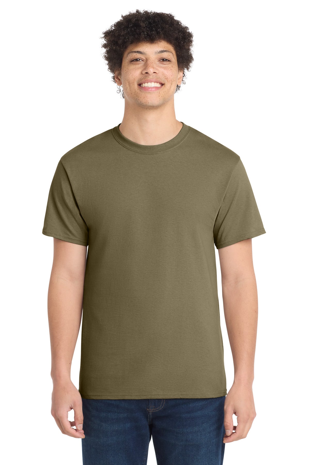 Custom Embroidery or DTF Print - Port & Co ® Core Cotton Tee. PC54
