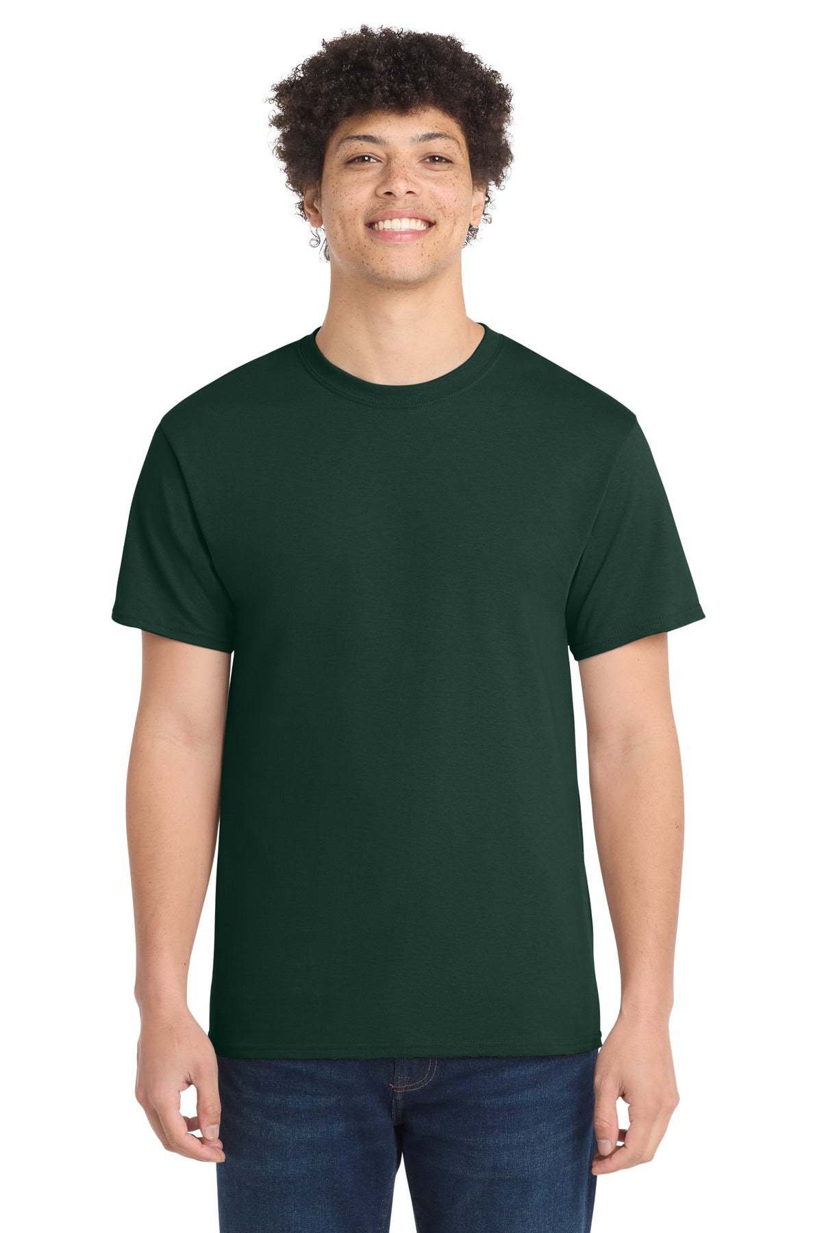 Custom Embroidery or DTF Print - Port & Co ® Core Cotton Tee. PC54