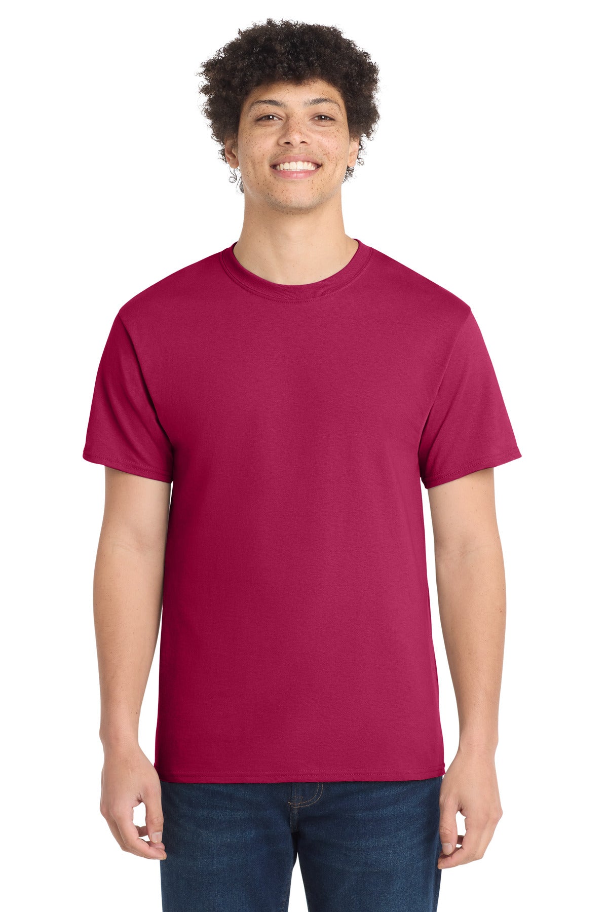 Custom Embroidery or DTF Print - Port & Co ® Core Cotton Tee. PC54
