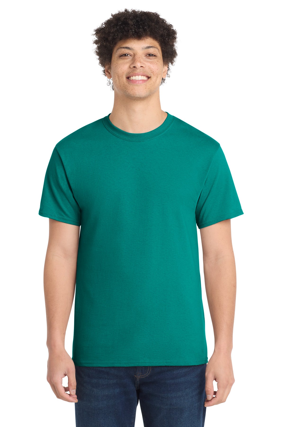 Custom Embroidery or DTF Print - Port & Co ® Core Cotton Tee. PC54