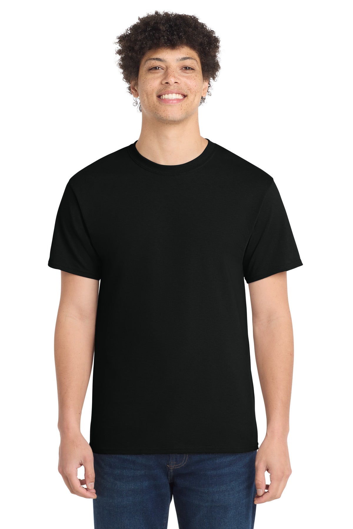 Custom Embroidery or DTF Print - Port & Co ® Core Cotton Tee. PC54