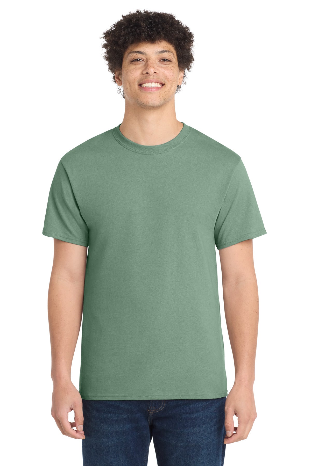 Custom Embroidery or DTF Print - Port & Co ® Core Cotton Tee. PC54