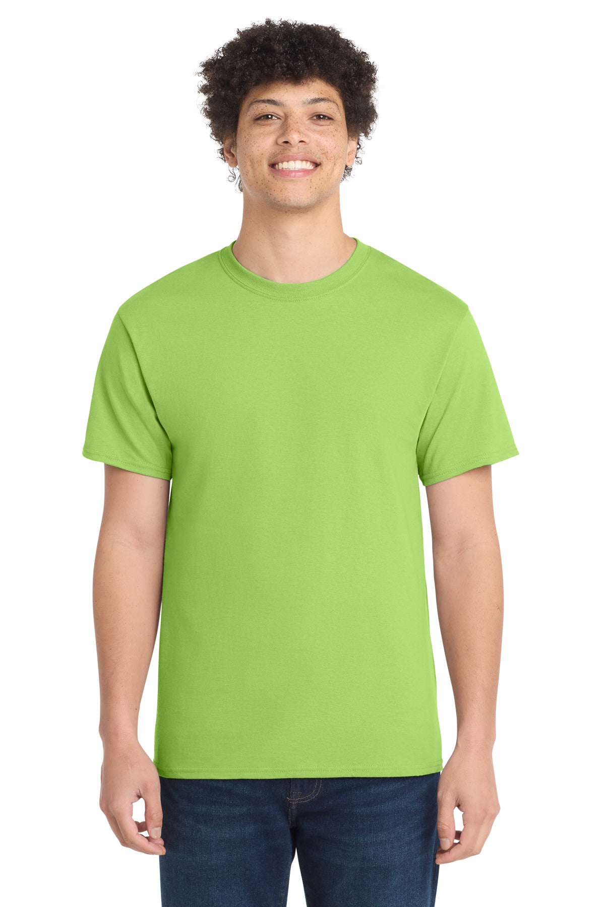Custom Embroidery or DTF Print - Port & Co ® Core Cotton Tee. PC54