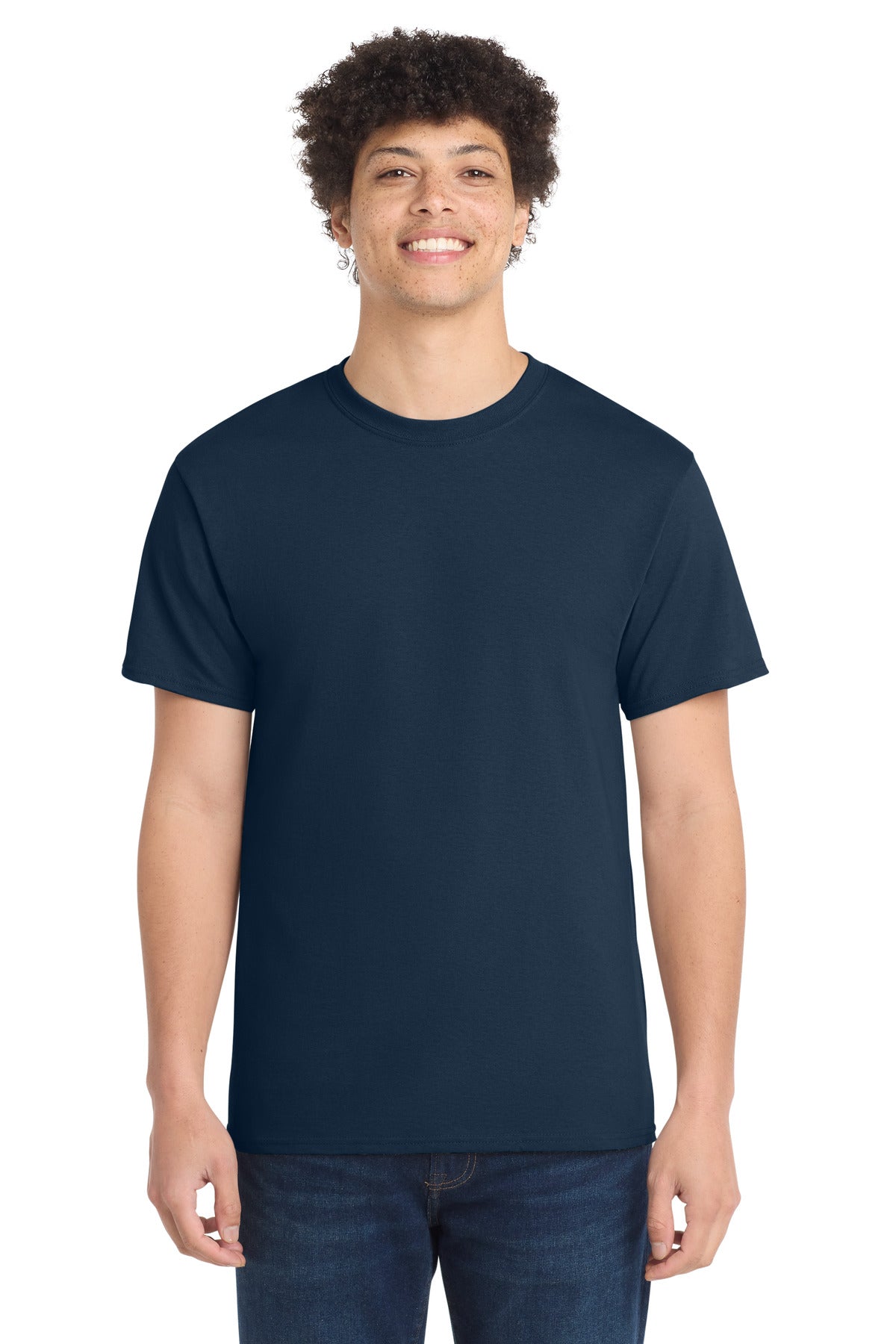 Custom Embroidery or DTF Print - Port & Co ® Core Cotton Tee. PC54