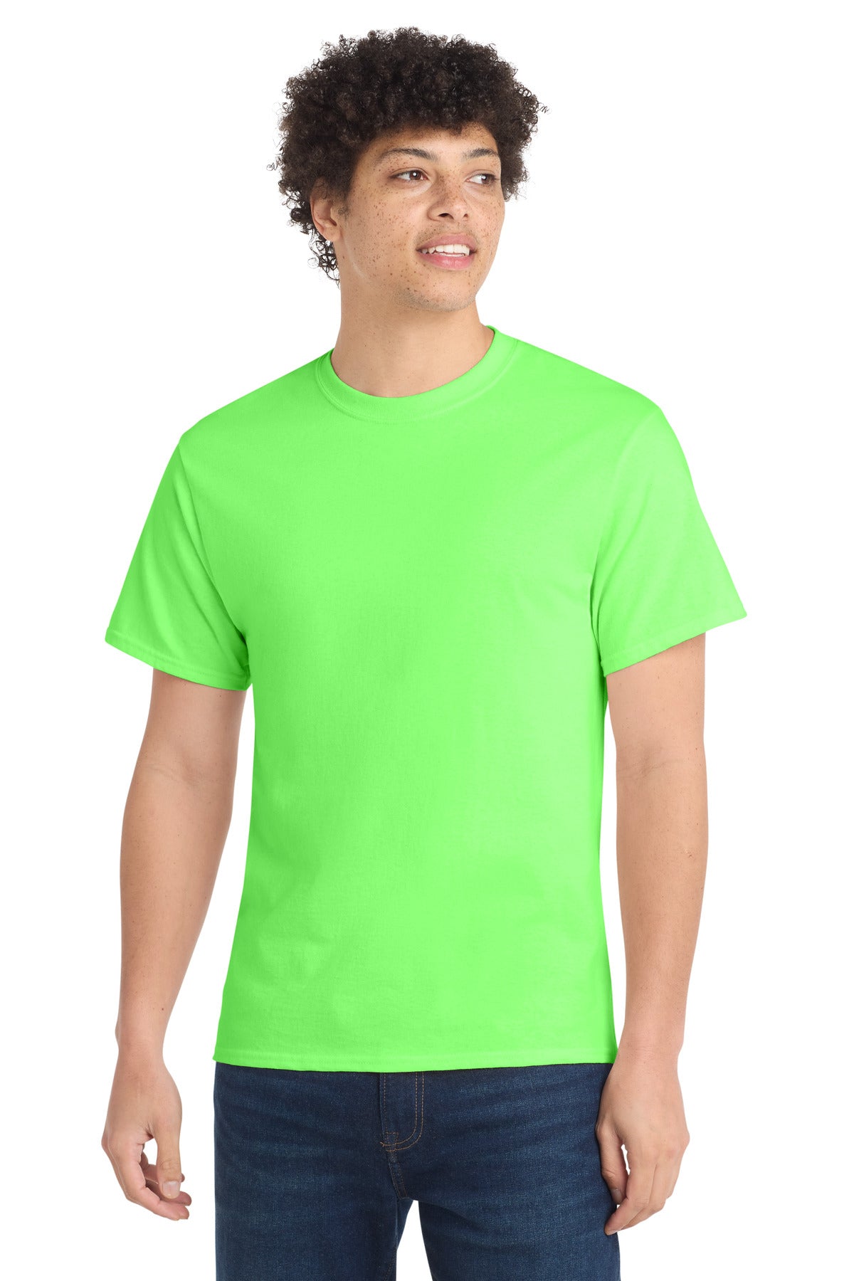 Custom Embroidery or DTF Print - Port & Co ® Core Cotton Tee. PC54
