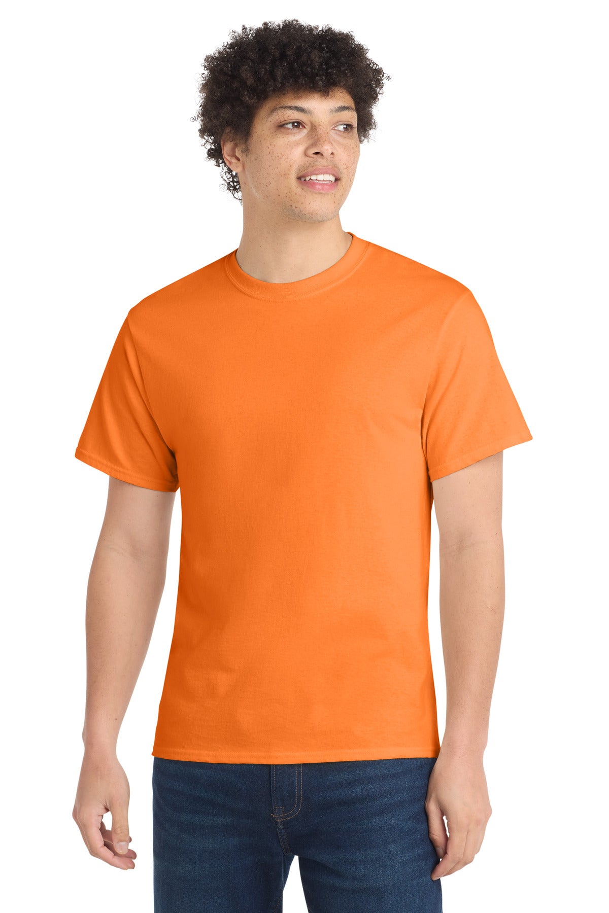 Custom Embroidery or DTF Print - Port & Co ® Core Cotton Tee. PC54