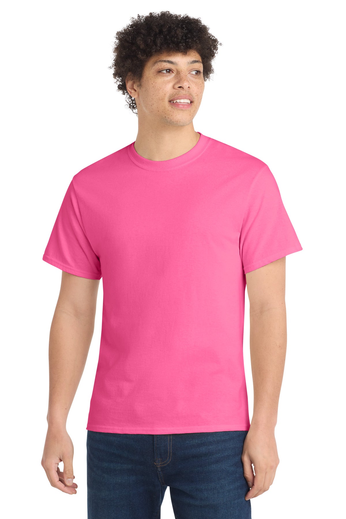 Custom Embroidery or DTF Print - Port & Co ® Core Cotton Tee. PC54