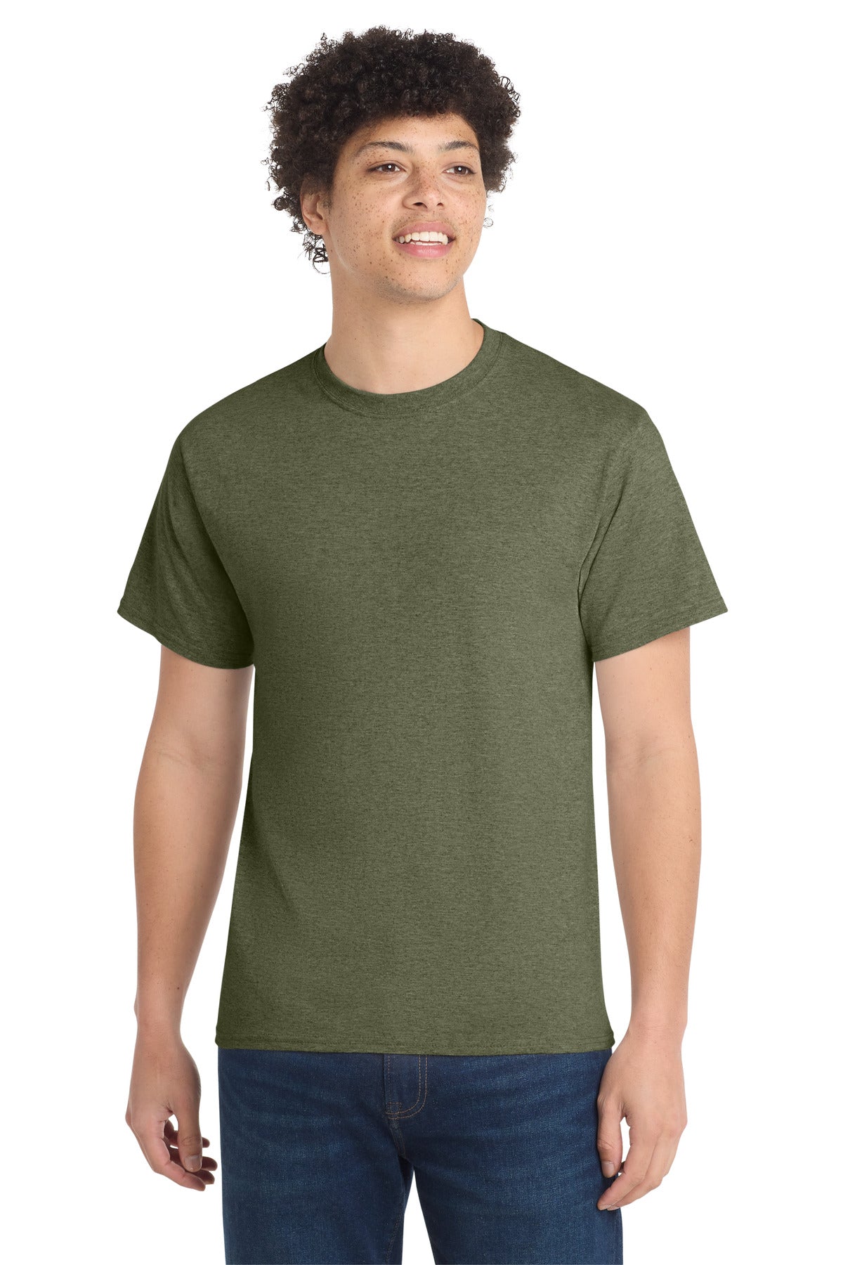 Custom Embroidery or DTF Print - Port & Co ® Core Cotton Tee. PC54
