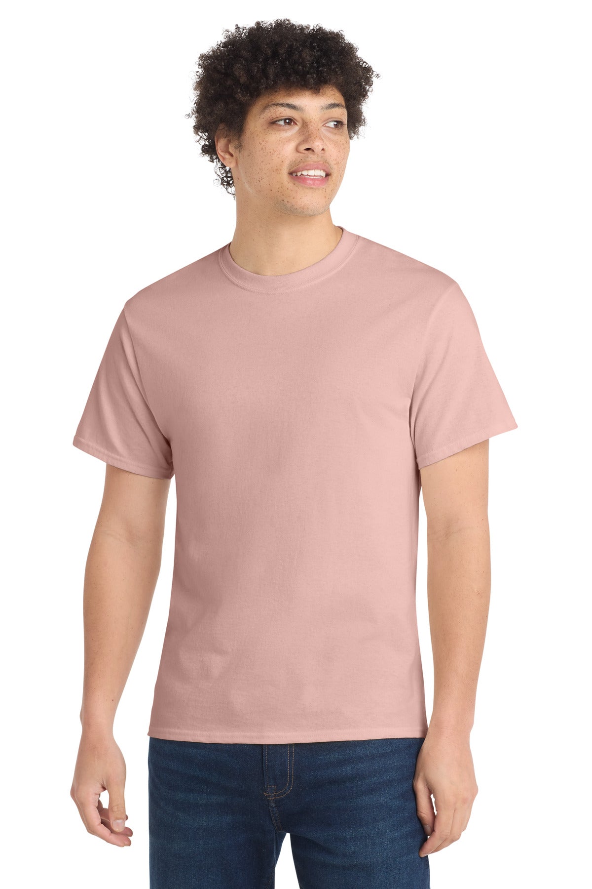 Custom Embroidery or DTF Print - Port & Co ® Core Cotton Tee. PC54