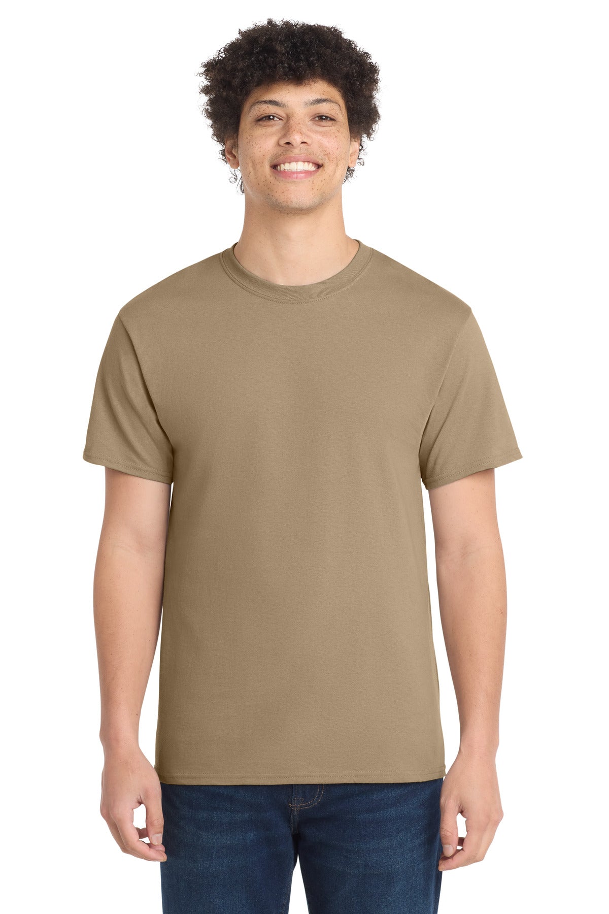 Custom Embroidery or DTF Print - Port & Co ® Core Cotton Tee. PC54