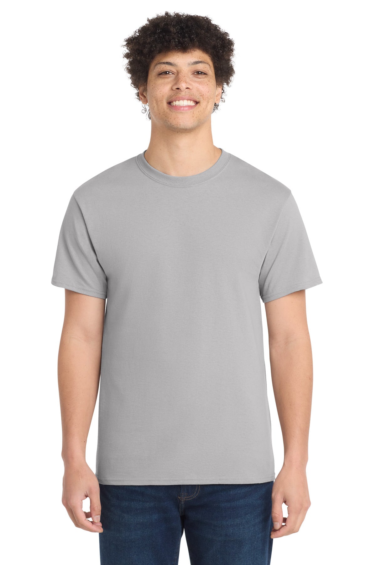 Custom Embroidery or DTF Print - Port & Co ® Core Cotton Tee. PC54