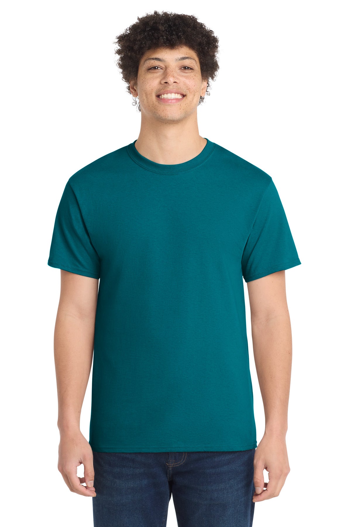Custom Embroidery or DTF Print - Port & Co ® Core Cotton Tee. PC54