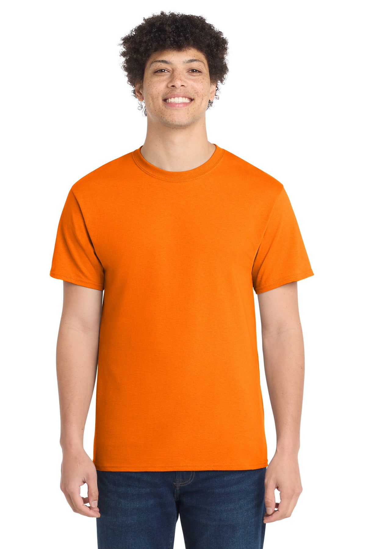 Custom Embroidery or DTF Print - Port & Co ® Core Cotton Tee. PC54