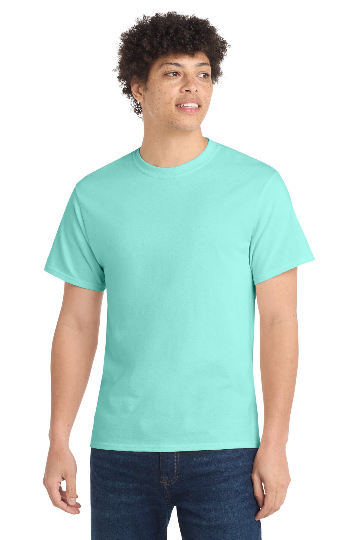 Custom Embroidery or DTF Print - Port & Co ® Core Cotton Tee. PC54