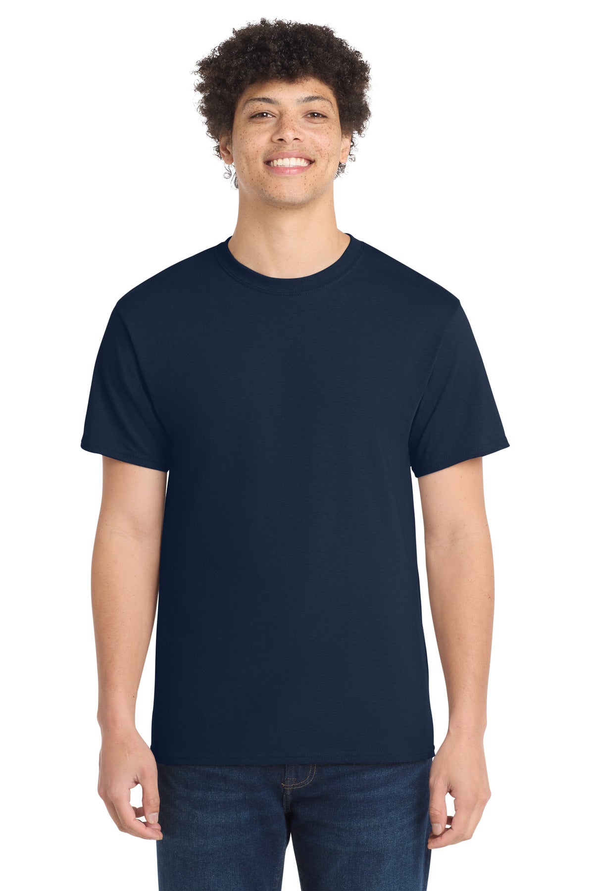 Custom Embroidery or DTF Print - Port & Co ® Core Cotton Tee. PC54