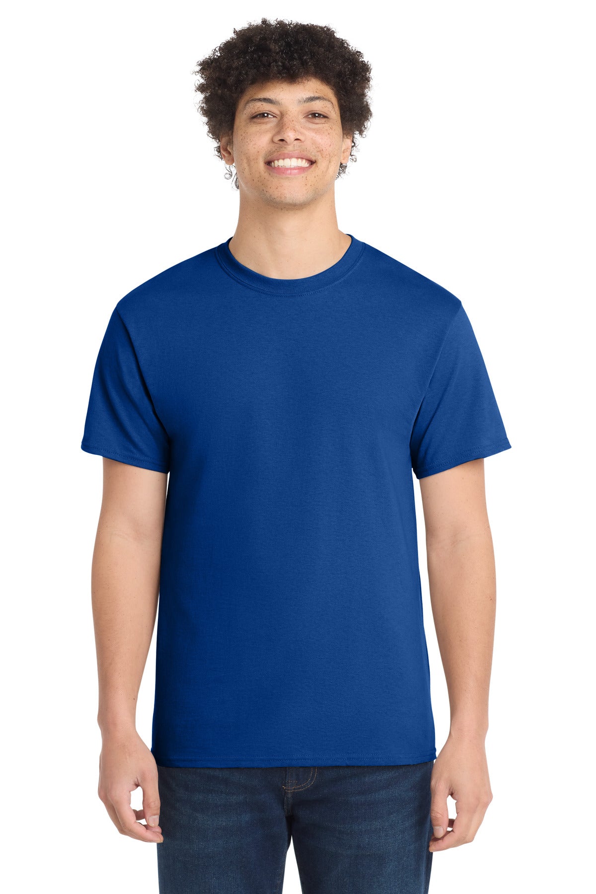 Custom Embroidery or DTF Print - Port & Co ® Core Cotton Tee. PC54
