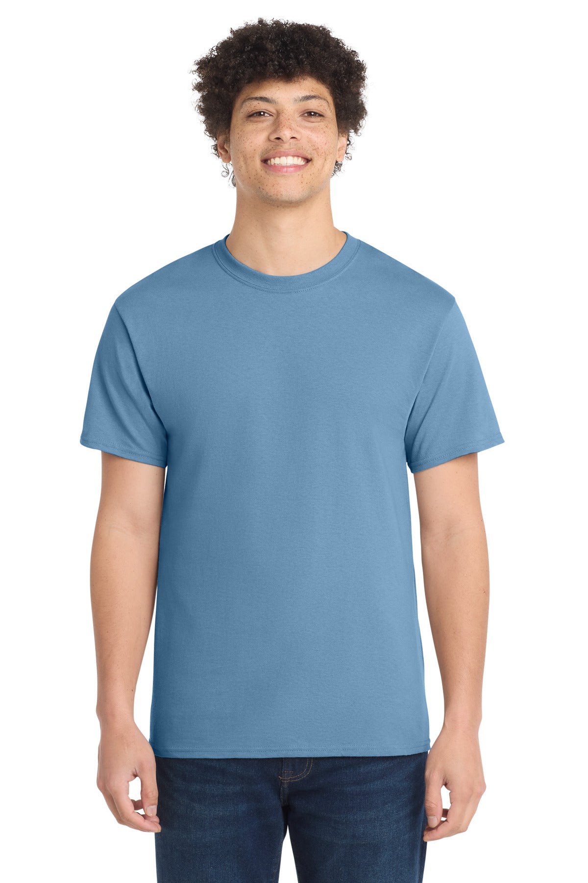 Custom Embroidery or DTF Print - Port & Co ® Core Cotton Tee. PC54