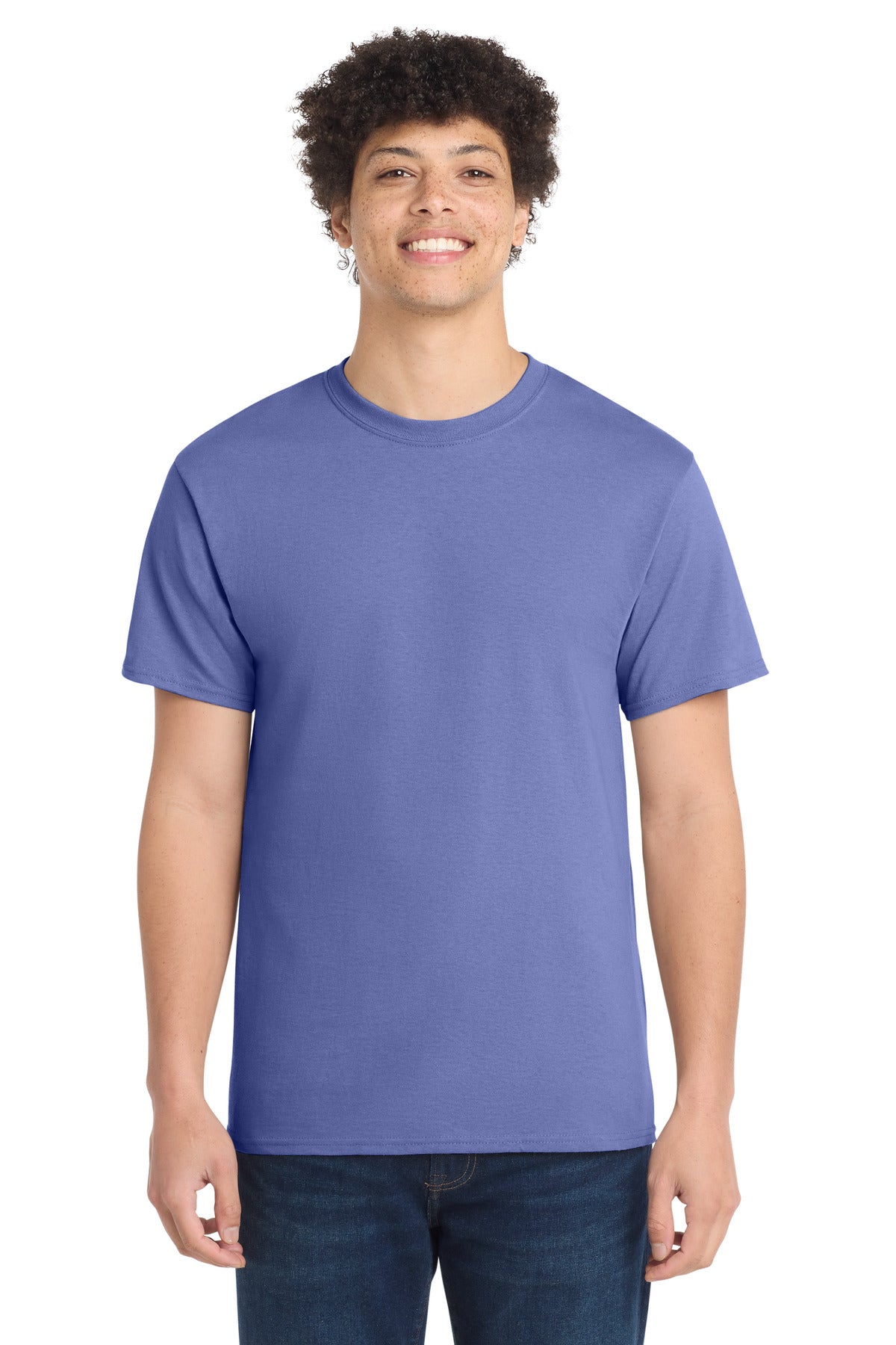 Custom Embroidery or DTF Print - Port & Co ® Core Cotton Tee. PC54
