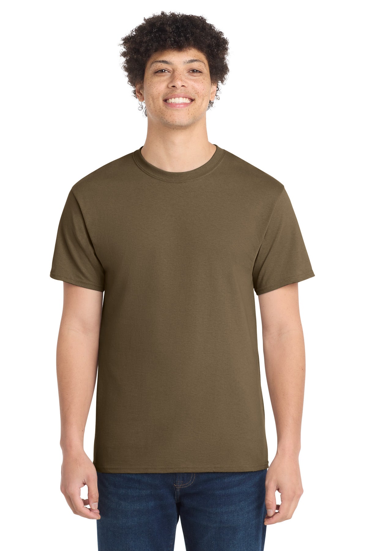 Custom Embroidery or DTF Print - Port & Co ® Core Cotton Tee. PC54