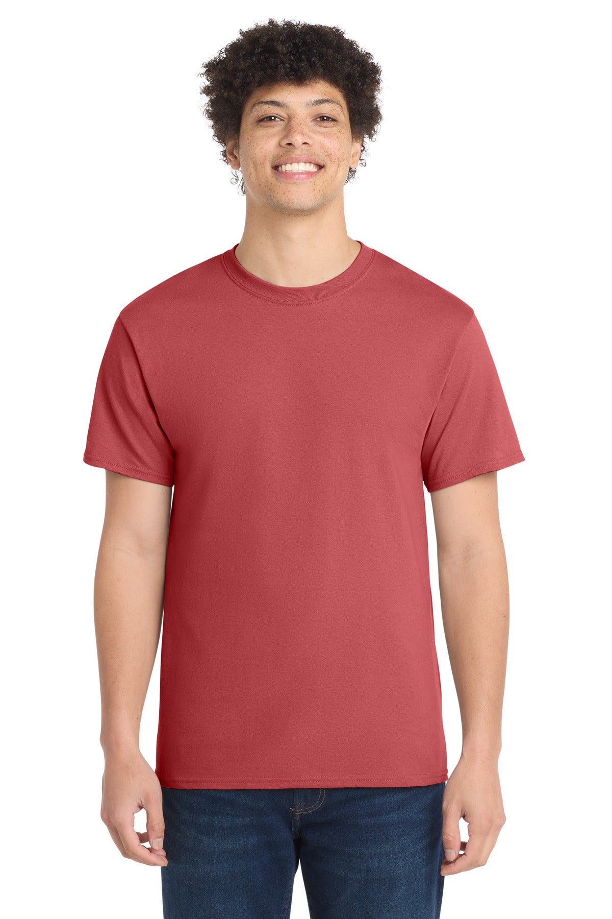 Custom Embroidery or DTF Print - Port & Co ® Core Cotton Tee. PC54